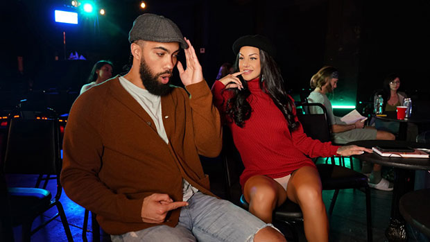 [CrazyCollegeGFs] Evelin Stone’s Poetry Slam Turns Into Steamy Sneaky Sex Adventure With James Angel Sexy Black Babes Porn